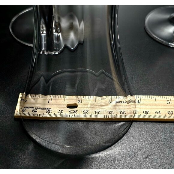 3 Mikasa Jamestown Iced Tea Glasses 8" clear crystal optic glasses Austria flaw - Picture 7 of 9